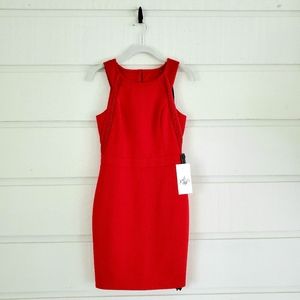 NWT Guess Fitted Sleeveless Red dress size 2